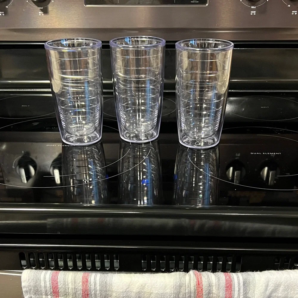 Clear Tumbler Tervis Set of 3 - Picture 1 of 3